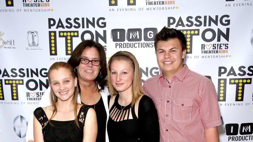 Vivienne Rose O'Donnell, Rosie O'Donnell, Chelsea Belle O'Donnell and Blake Christopher O'Donnell