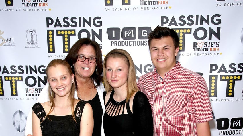 Vivienne Rose O'Donnell, Rosie O'Donnell, Chelsea Belle O'Donnell and Blake Christopher O'Donnell