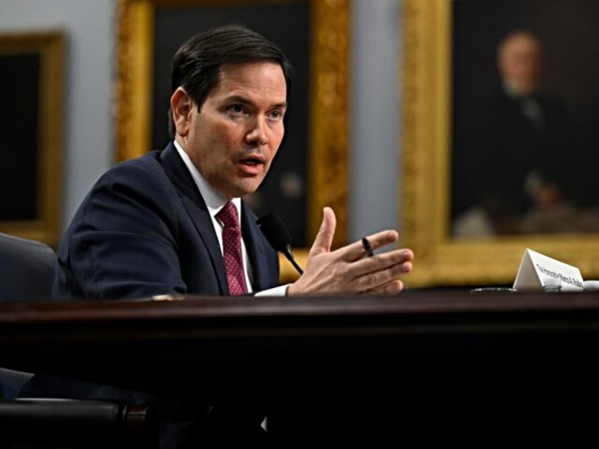 WASHINGTON, DC - MAY 21: Secretary of State Marco Rubio testifies before the House Committ