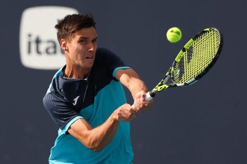 Fabian Marozsan of Hungary upset world number seven Holger Rune at the Miami Open.