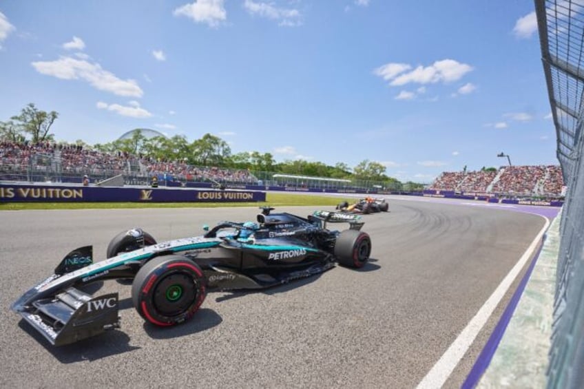 Mercedes' British driver George Russell led the way in the second free practice session in