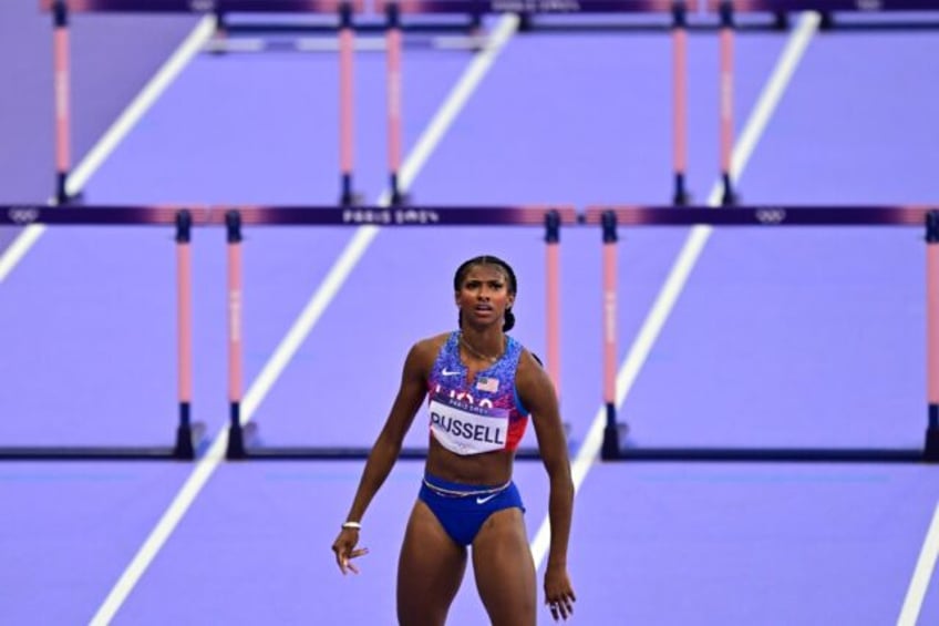 Olympic 100m hurdles champion Masai Russell extended her unbeaten start to the indoor seas