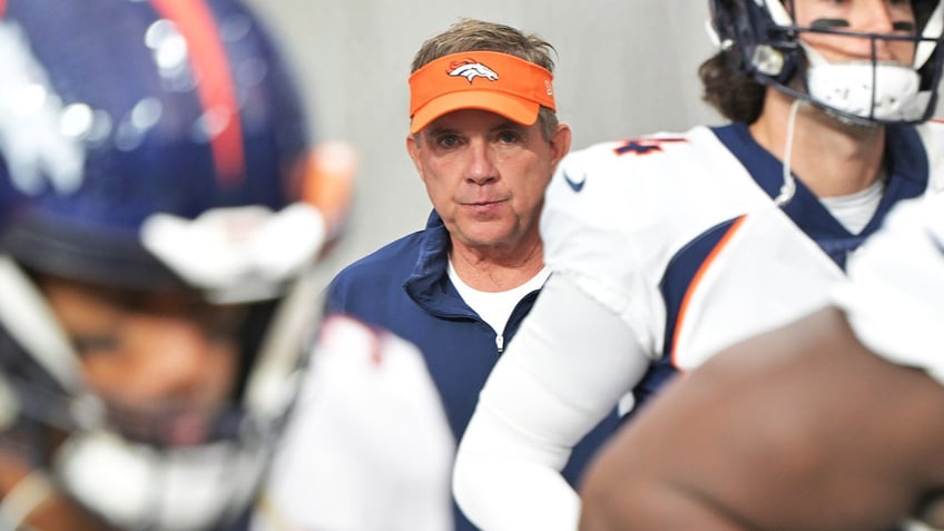 Sean Payton coaches the Broncos