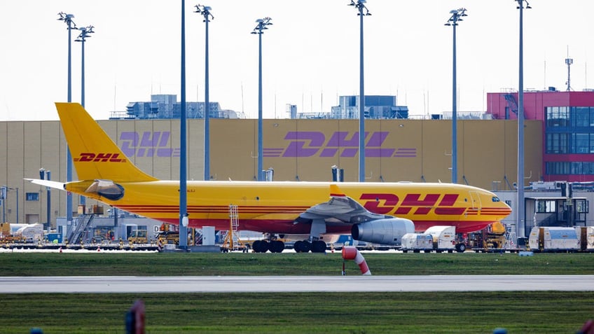 DHL plane on tarmac