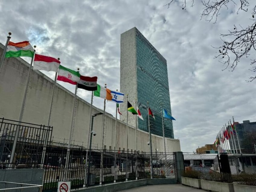 The United Nations headquarters building in New York is seen on March 4, 2024