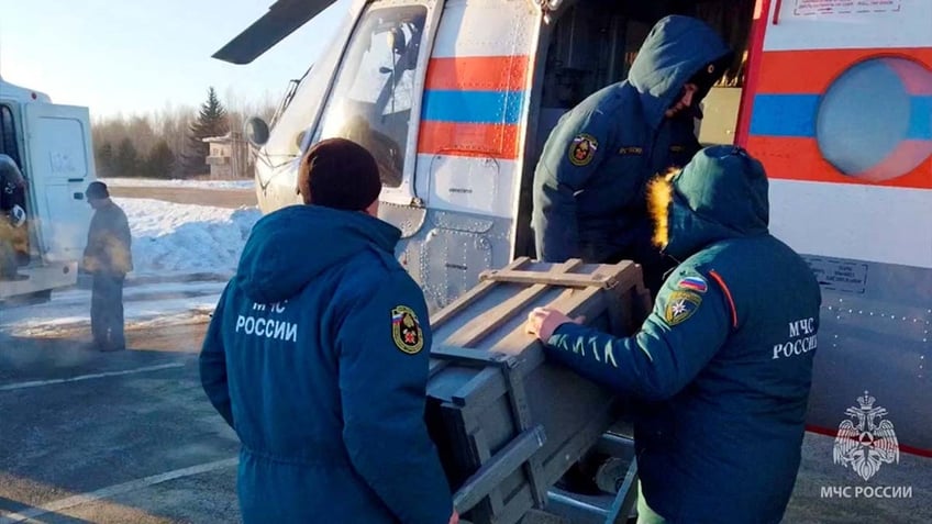 Rescuers at Pioneer gold mine