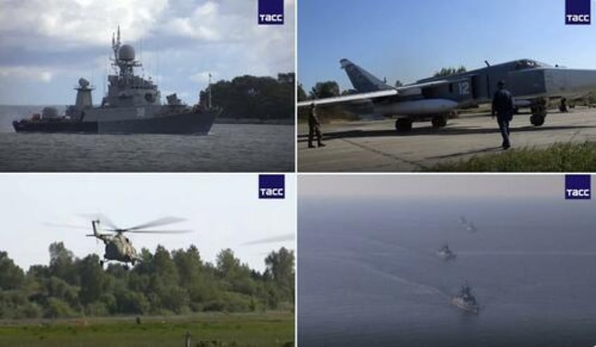 russia launches large scale naval war drills in baltic sea
