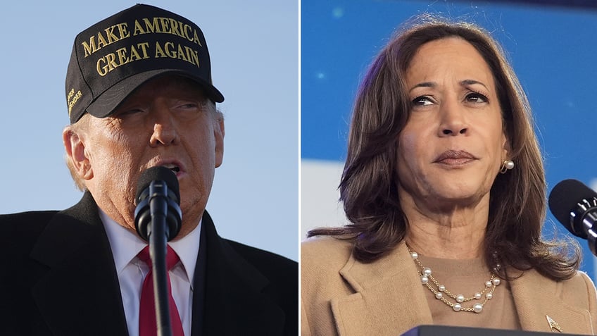 Trump and Harris in North Carolina