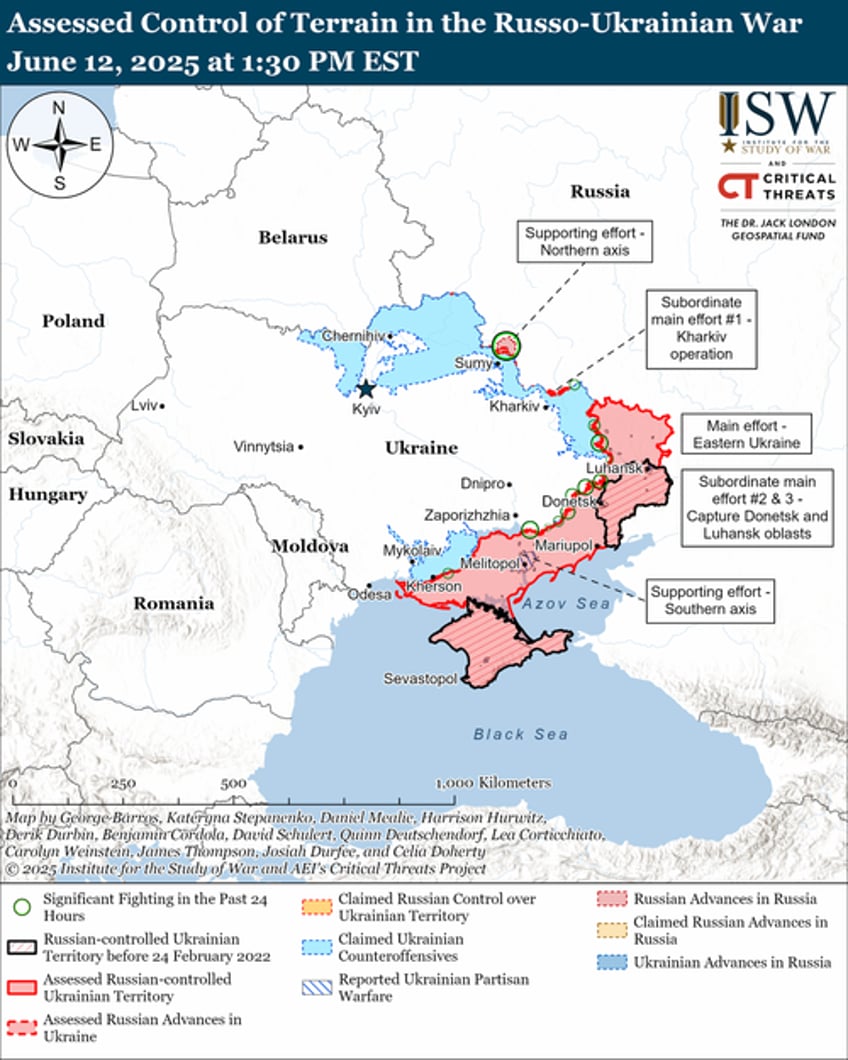 russia takes three more ukraine villages with world focused on iran war