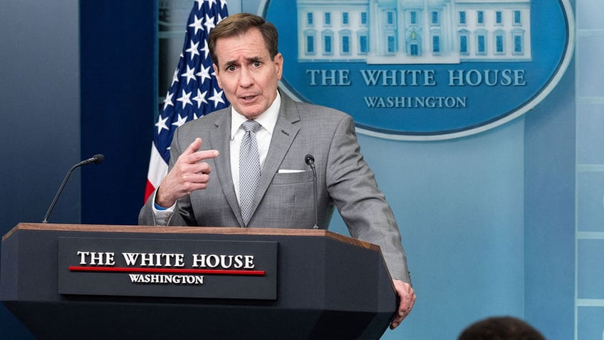 John Kirby speaks at White House press briefing