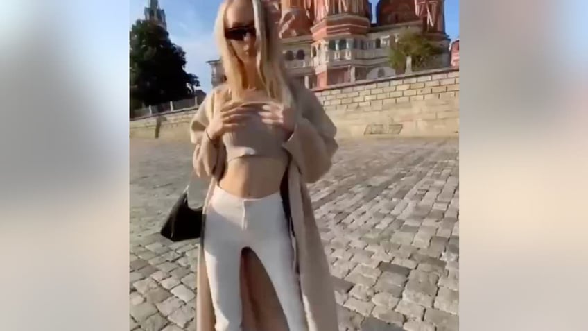 Lolita Bogdanova in Red Square