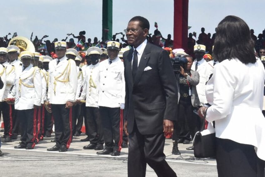 Equatorial Guinea's President Teodoro Obiang Nguema is said to have Russians among his per