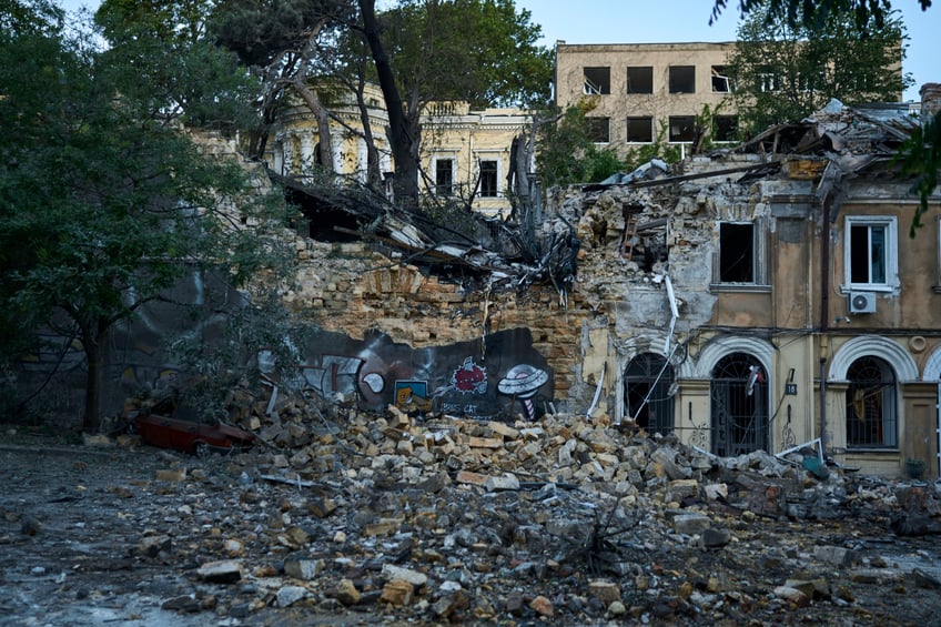 russian strike on odesa leaves one dead dozens injured and historic cathedral badly damaged