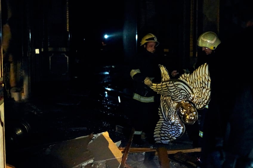 russian strike on odesa leaves one dead dozens injured and historic cathedral badly damaged