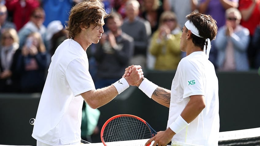 Andrey Rublev and Francisco Comesana