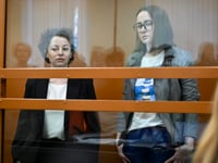 Russian theater director and playwright go on trial over a play authorities say justifies terrorism