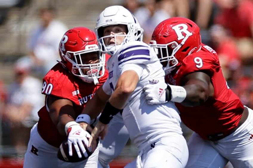 rutgers rolls northwestern 24 7 as wildcats play 1st game since hazing scandal shook the program