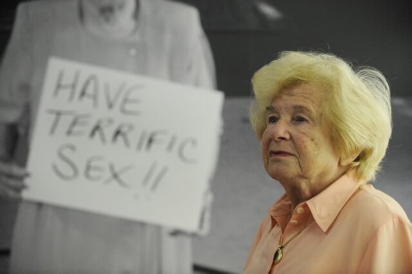 German-born US author and sex therapist Ruth Westheimer used blunt language to teach Ameri