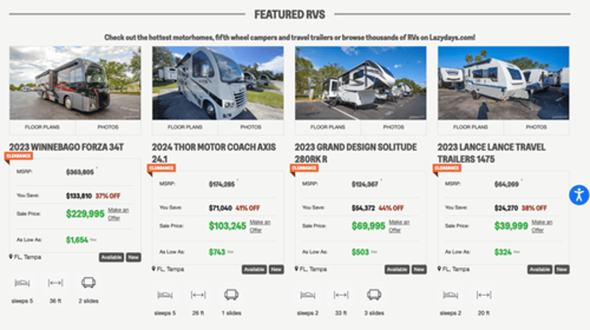 rv downturn turns apocalyptic with largest dealership offering 55 discounts