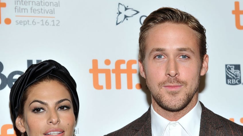 Eva Mendes and Ryan Gosling 2012 movie premiere