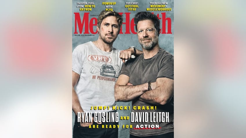 Ryan Gosling and David Leitch on the cover of Men's Health