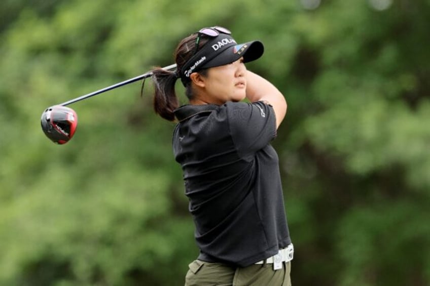 Ryu Hae-ran of South Korea grabbed a one-stroke lead after the completion of the storm-hit