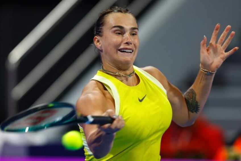 Aryna Sabalenka has struggled in the Gulf after reaching the final of last month's Austral