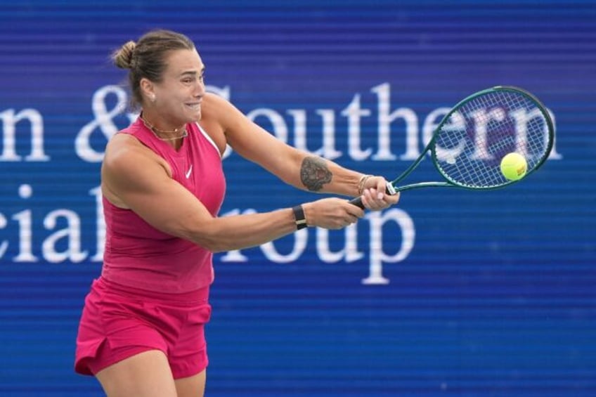 Third seed Aryna Sabalenka advancd at the ATP and WTA Cincinnati Open by defeating Italy's