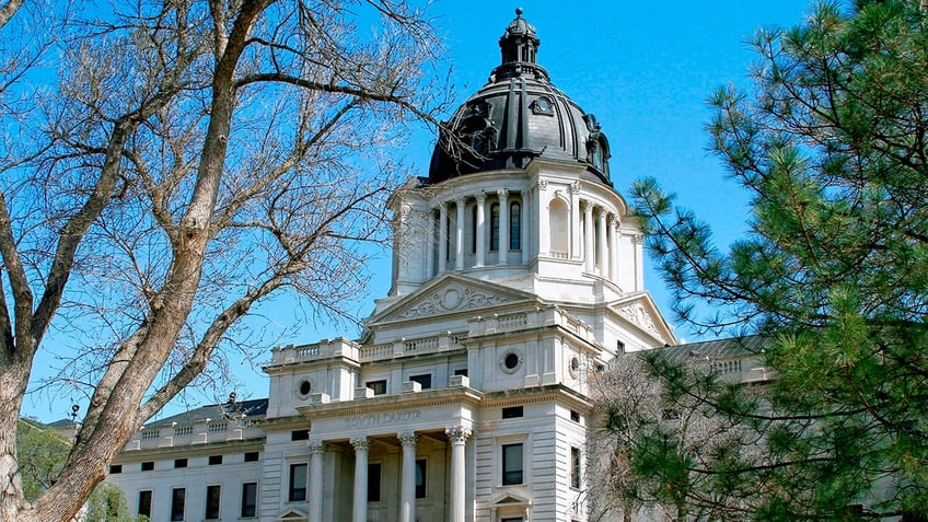 South Dakota Capitol building on sunny day