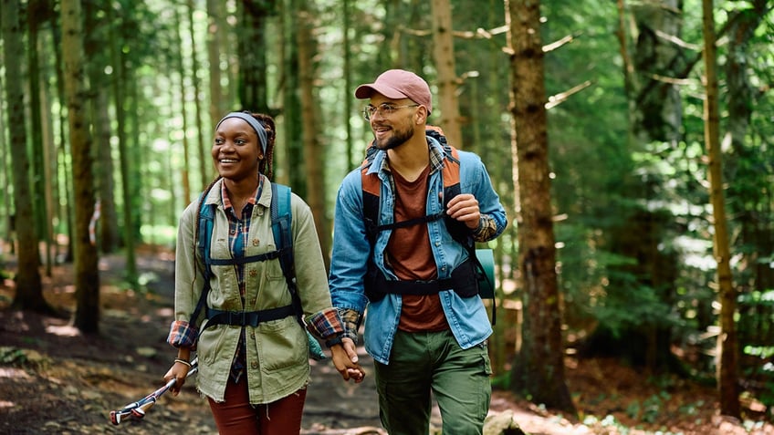 Couple on a hike