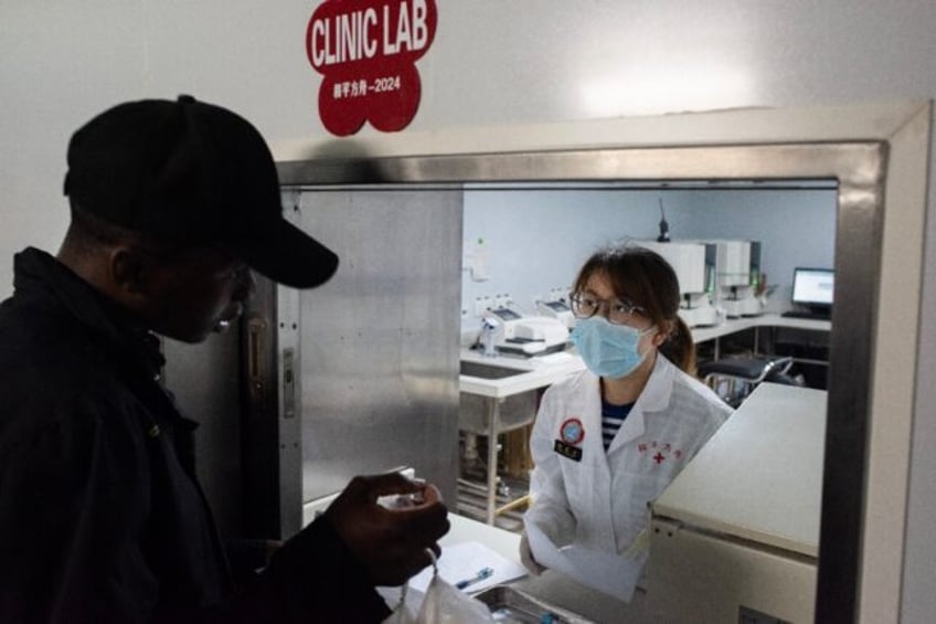 A large Chinese hospital ship has docked in Cape Town offering medical care for seven days