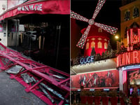 Sails from iconic Moulin Rouge windmill in Paris collapse to ground: 'It lost his soul'
