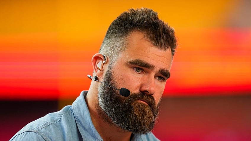 Jason Kelce stares