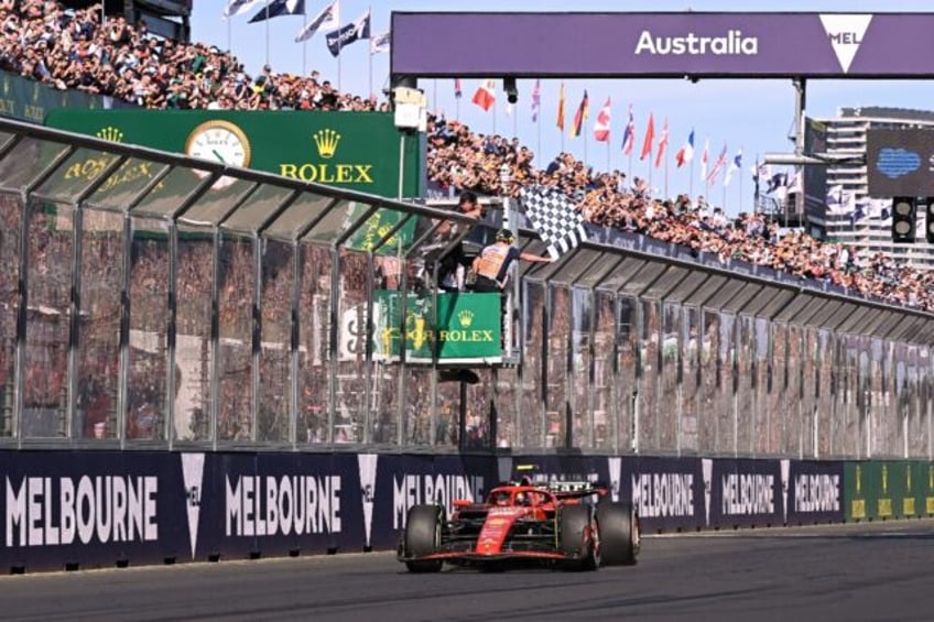 Carlos Sainz wins the Australian Formula One Grand Prix at Albert Park Circuit in Melbourn