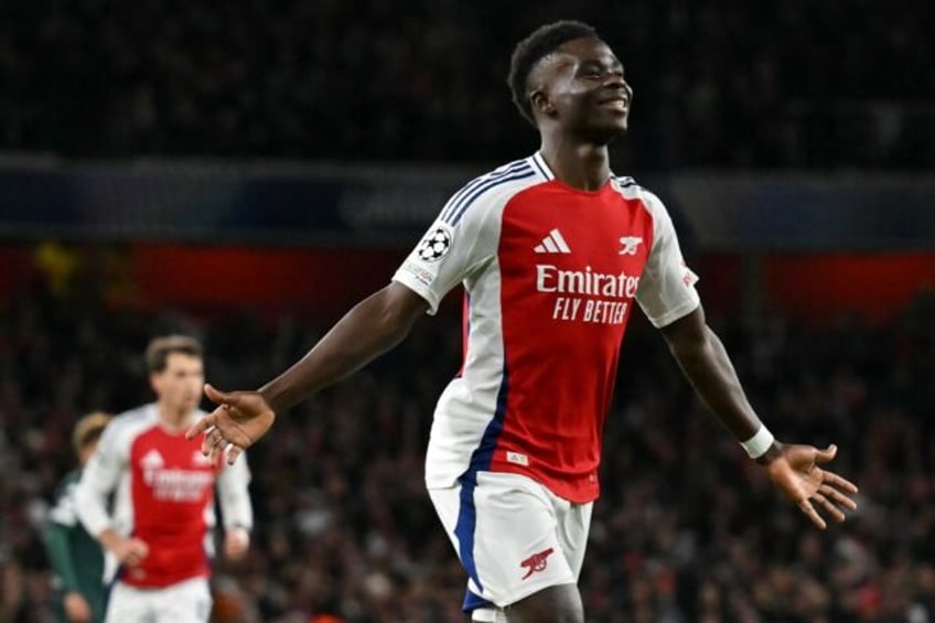 Bukayo Saka sparkled in Arsenal's win over Monaco