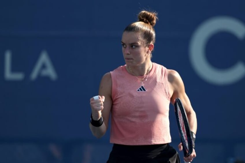 sakkari ousts top seed pegula to reach washington final