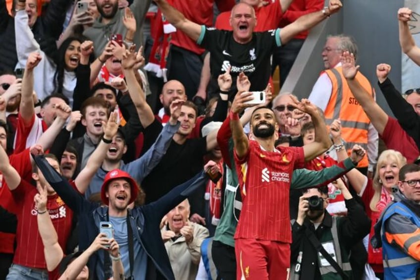 Mohamed Salah's stunning campaign for champions Liverpool earned him a second Premier Leag