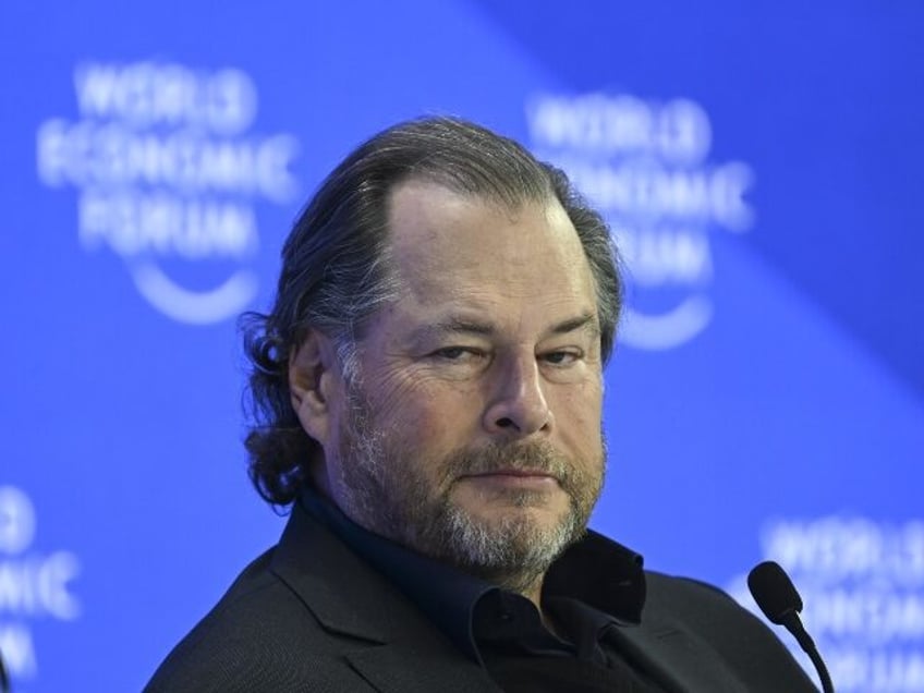 Salesforce boss Marc Benioff with a sly look