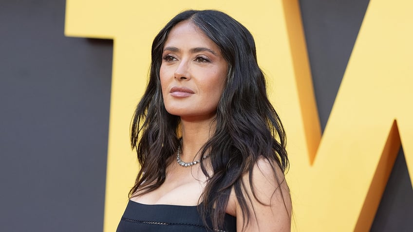 Close up of Salma Hayek