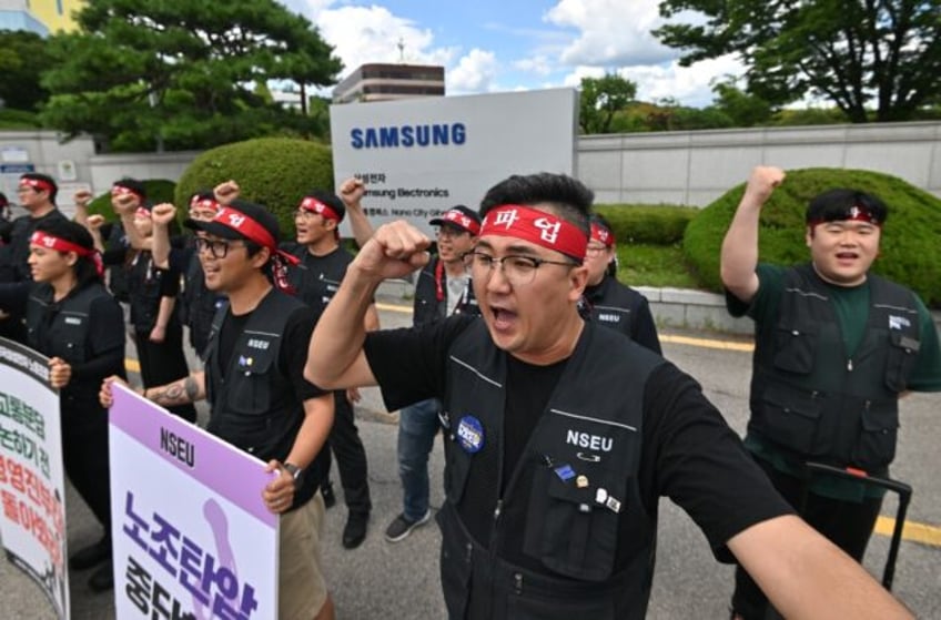 Samsung employees have walked off the job, demanding better pay, more transparent bonuses