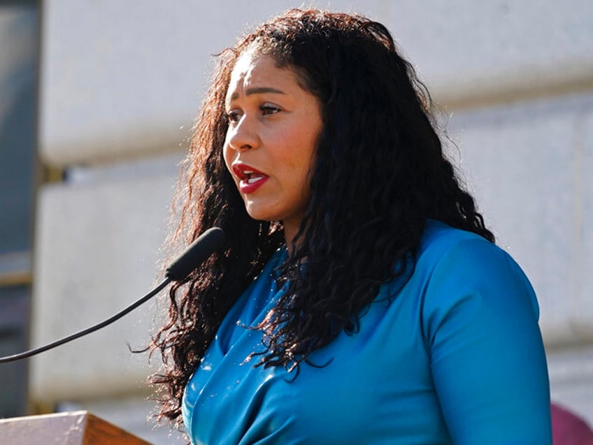 San Francisco Mayor London Breed talks during a briefing outside City Hall in San Francisco on Dec. 1, 2021. The San Francisco Board of Supervisors will consider Thursday, Dec. 23, 2021, an emergency order to speed up the city’s ability to stem the high number of overdose deaths in the notorious Tenderloin district. The emergency order is part of Mayor Breed's plan to crack down on drug use and drug dealing in the neighborhood. (AP Photo/Eric Risberg)