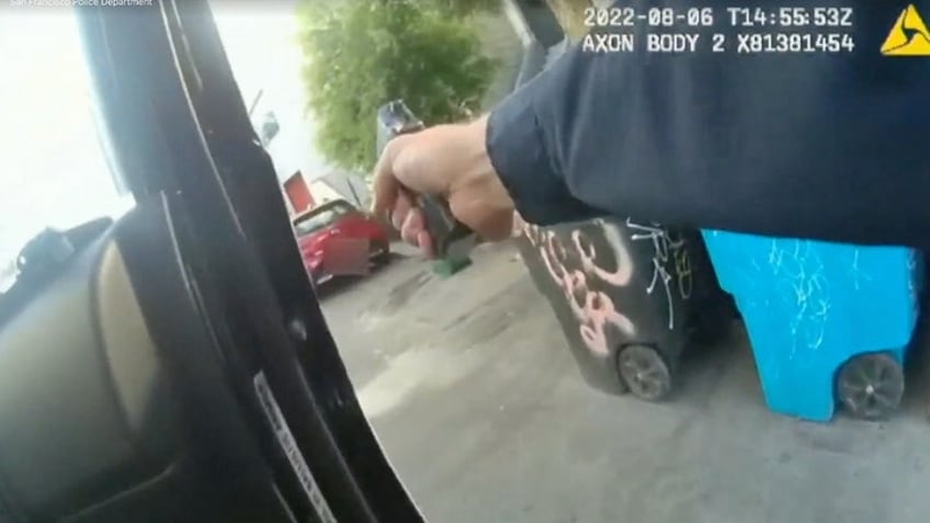 san francisco police accused of racial bias in arrest of armed suspect firing at them on bodycam