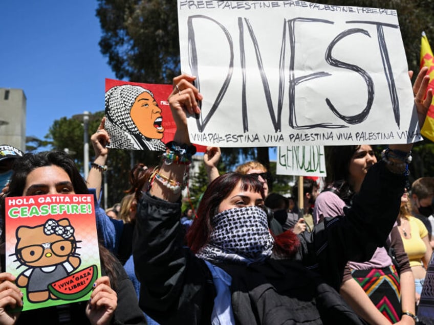 Students at San Francisco State University (SFSU) set up Gaza solidarity encampment in Cal