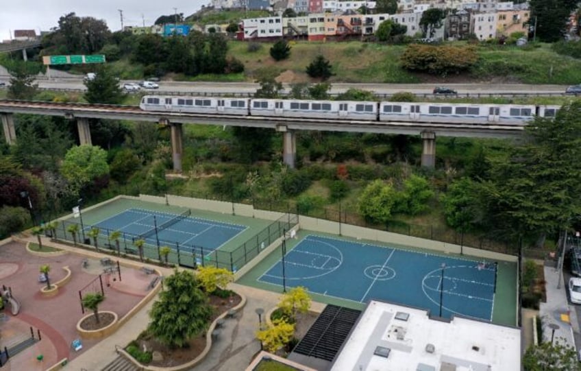The Bay Area Rapid Transit (BART) network that serves San Francisco and the surrounding ar