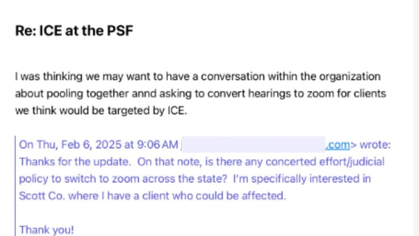 ICE at the PSF message