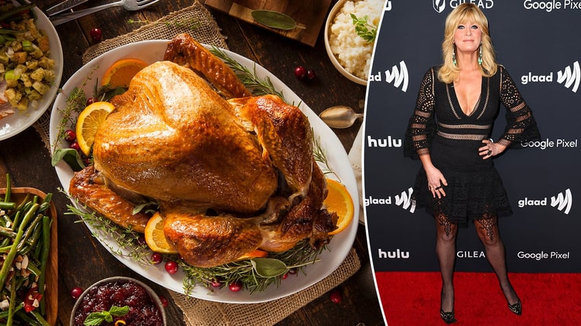 Sandra Lee, right, talks Thanksgiving turkeys with Fox News Digital.