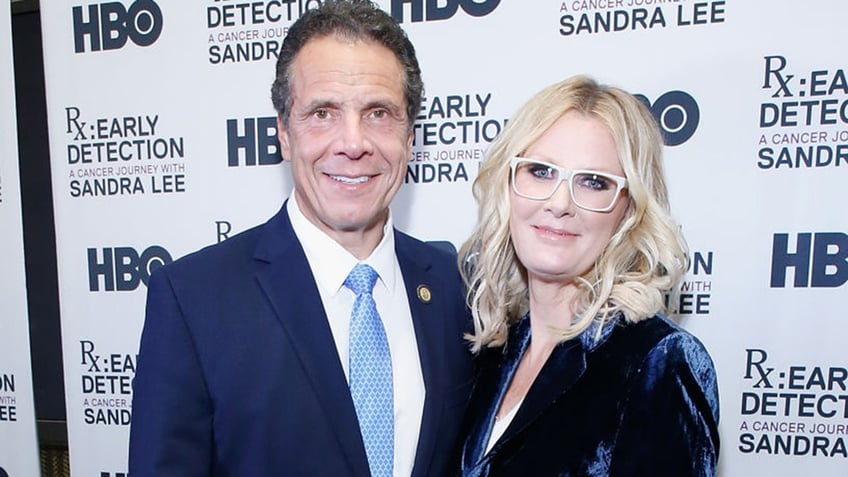 Andrew Cuomo and Sandra Lee at an event