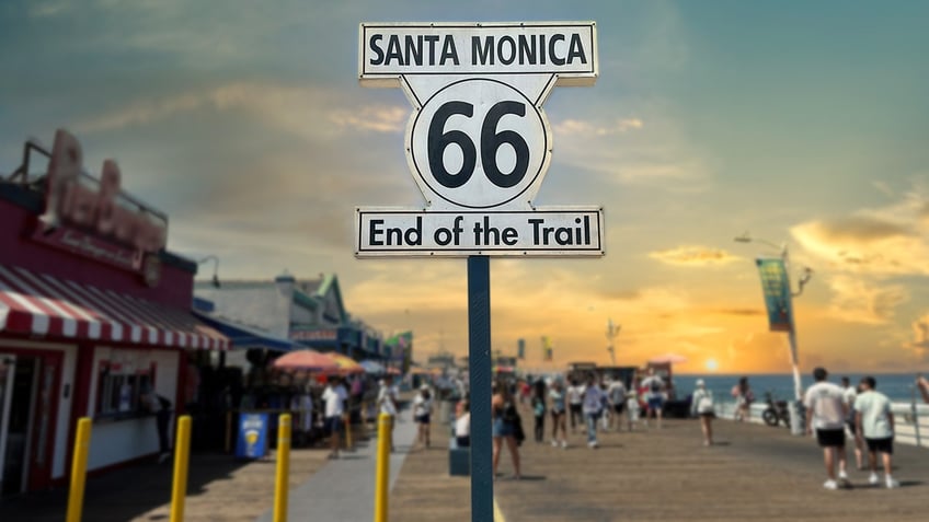 Santa Monica is the end of route 66