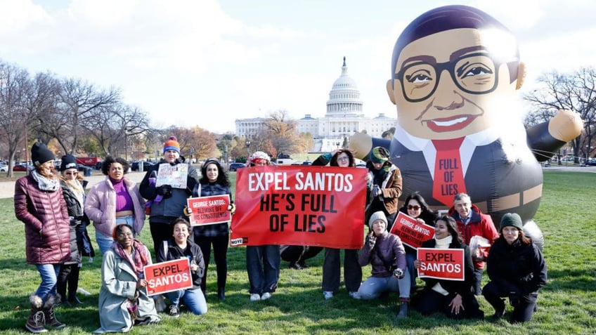 santos blasts dems in fiery remarks ahead of expulsion vote teases call to remove progressive house member