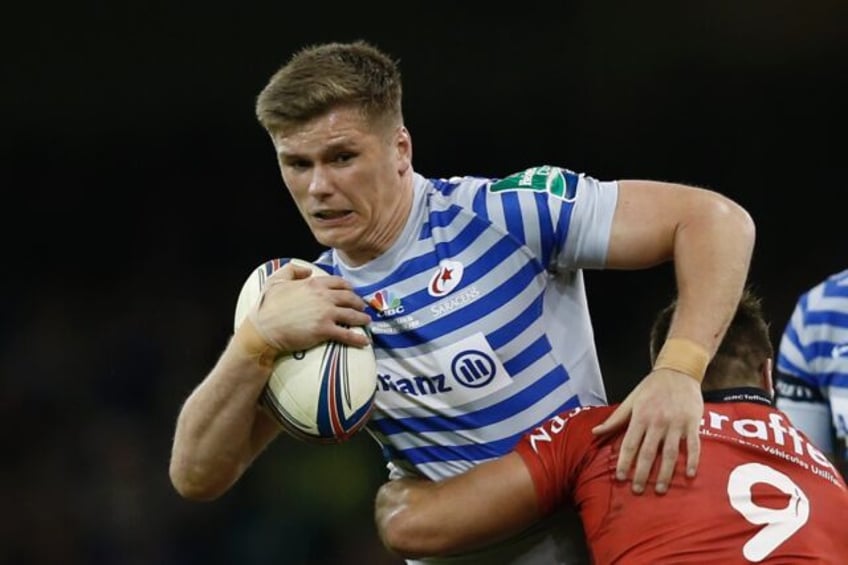 Injured: Saracens fly-half Owen Farrell